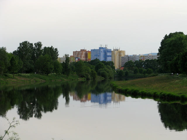 Vltava river, České Budějovice (Budweis), Czech Republic.