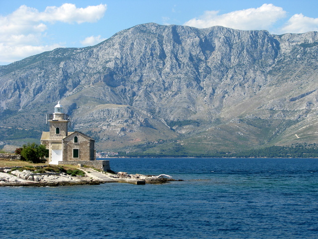 Lighthouse on Hvar island, Croatia.