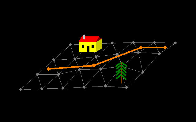 Road segment vector representation.